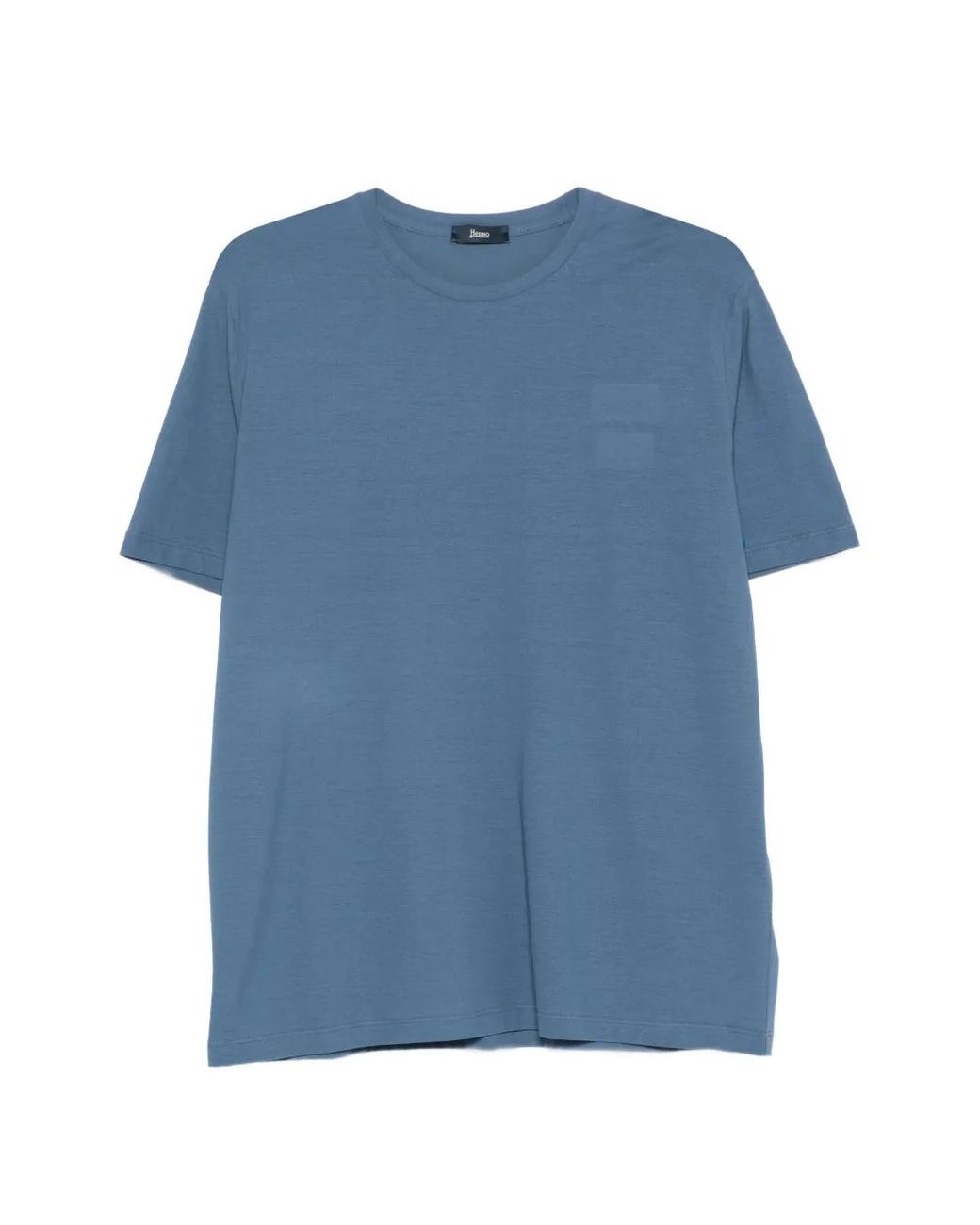 Herno Blue Round-Neck T-Shirt for men
