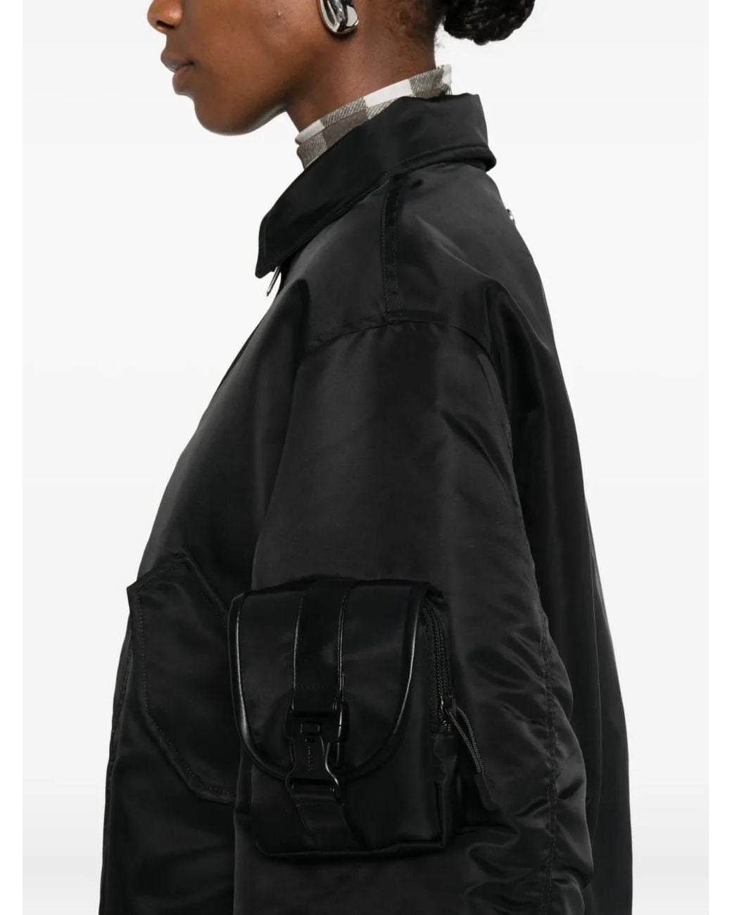 Coperni Bomberjack Met Rits in het Black