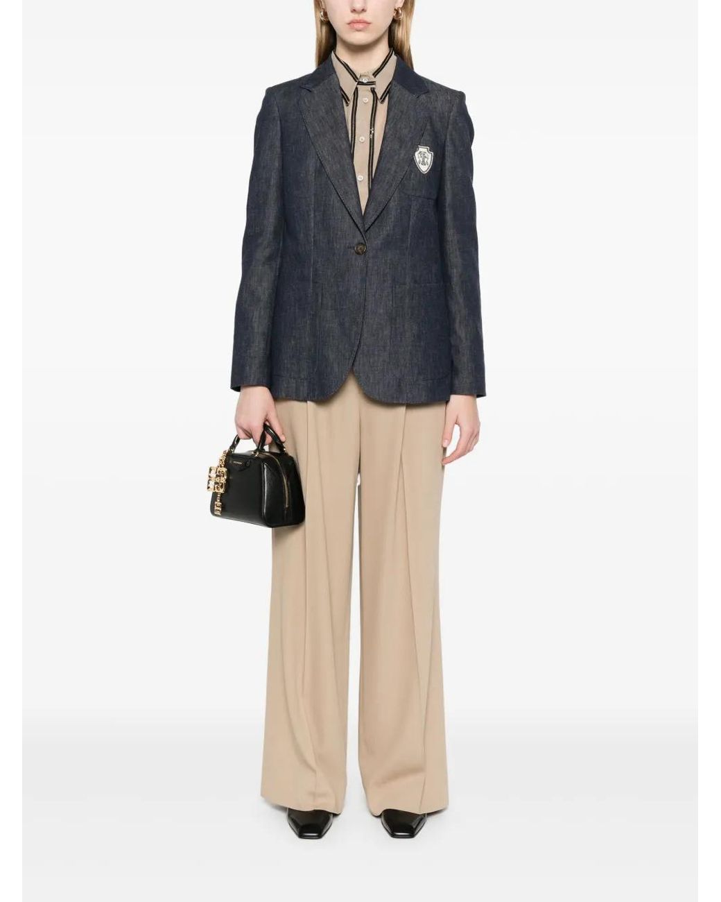 Brunello Cucinelli Blue Chambray Blazer