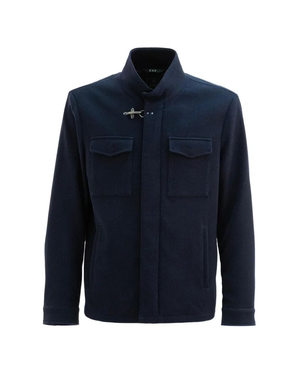 Fay Blue Trave Flap-Pocket Jacket for men