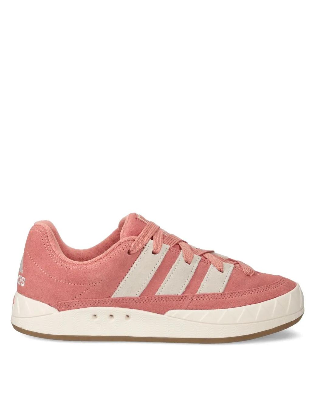 Adidas Pink Adimatic Suede Three-Stripe Sneakers for men