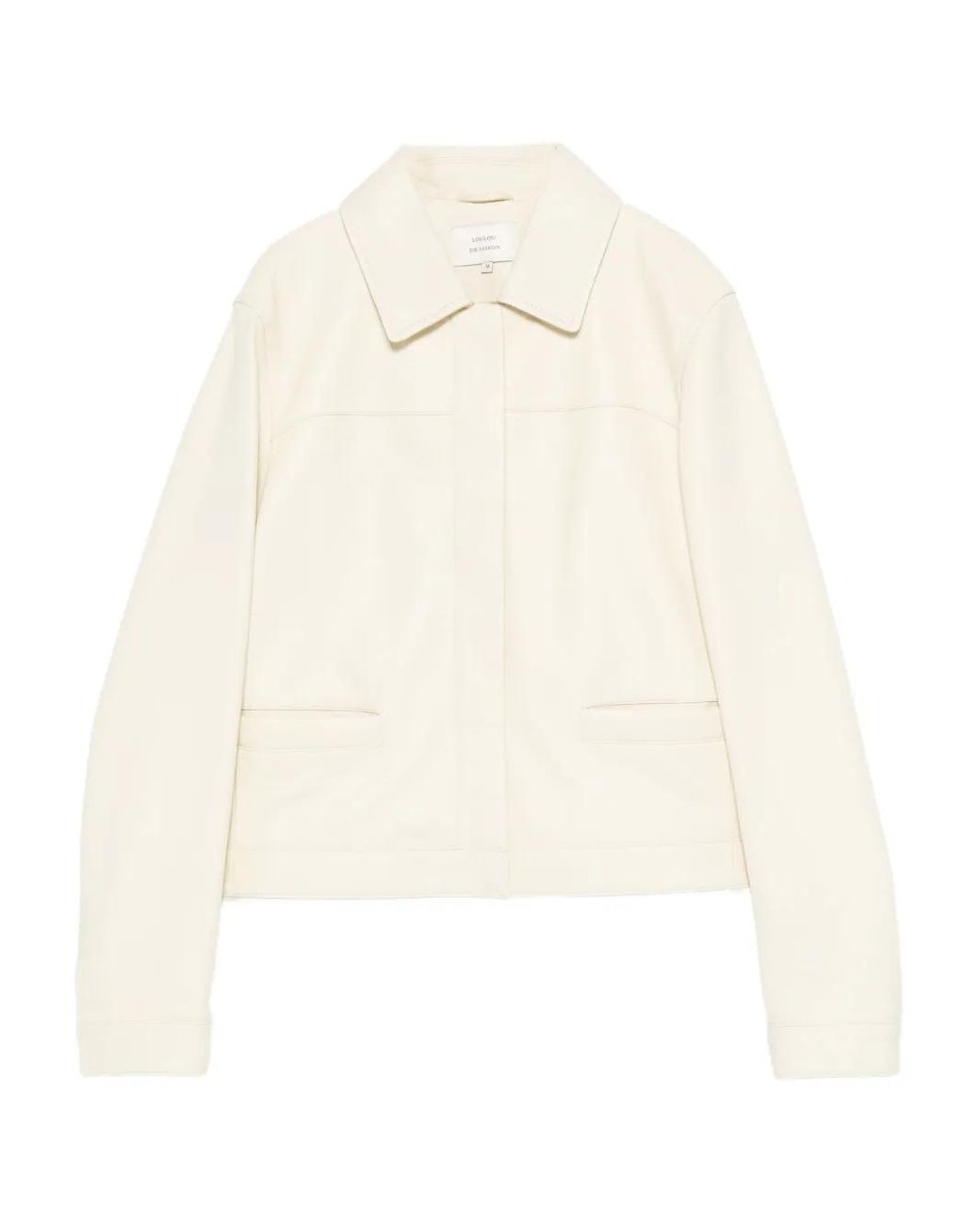 Loulou de Saison White Zip-Up Jacket