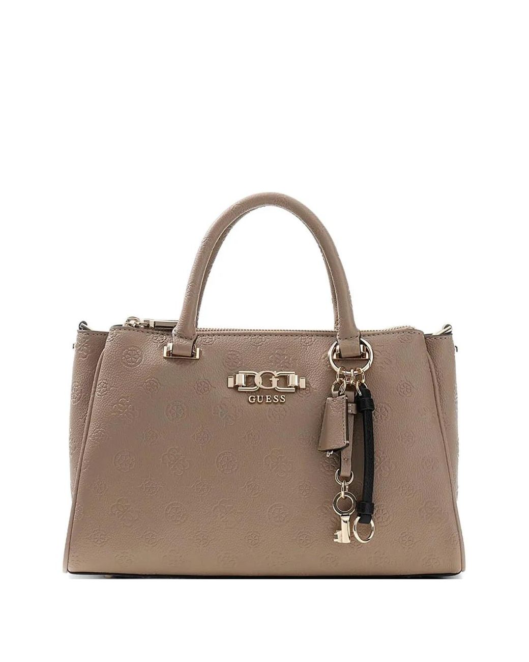 Guess Brown Anise Logo-Detail Tote Bag