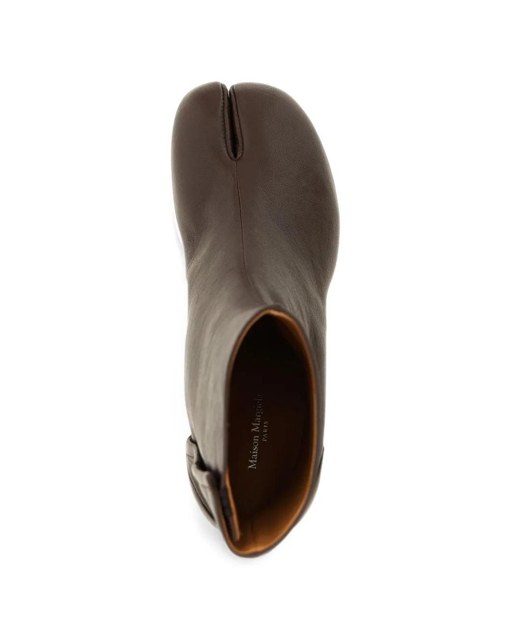 Maison Margiela Brown Tabi Leather Ankle Boots
