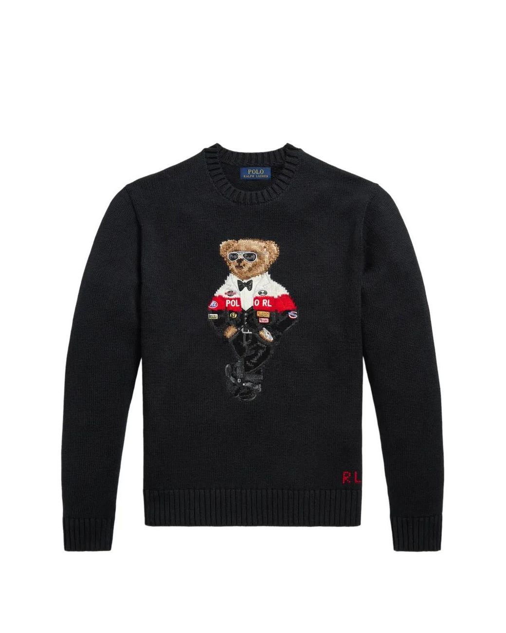 Polo Ralph Lauren Blue Polo Bear Jumper for men