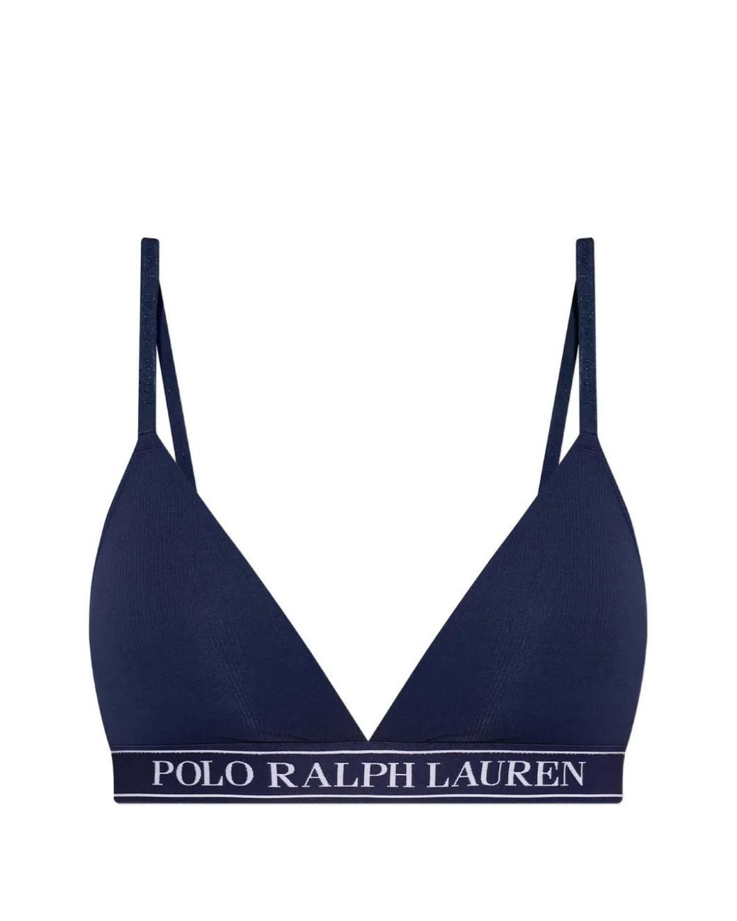 Polo Ralph Lauren Blue Logo-Underband Triangle Bra