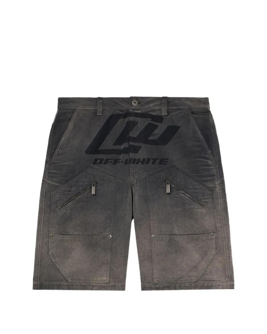 Off-White c/o Virgil Abloh Gray Short À Logo Imprimé for men