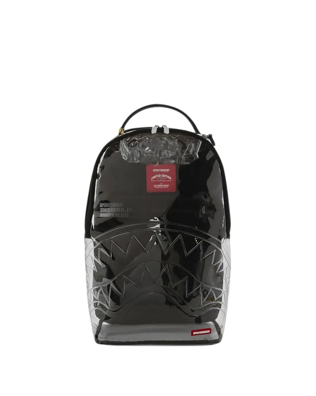 Sprayground Black Shark Central Clear Backpack for men