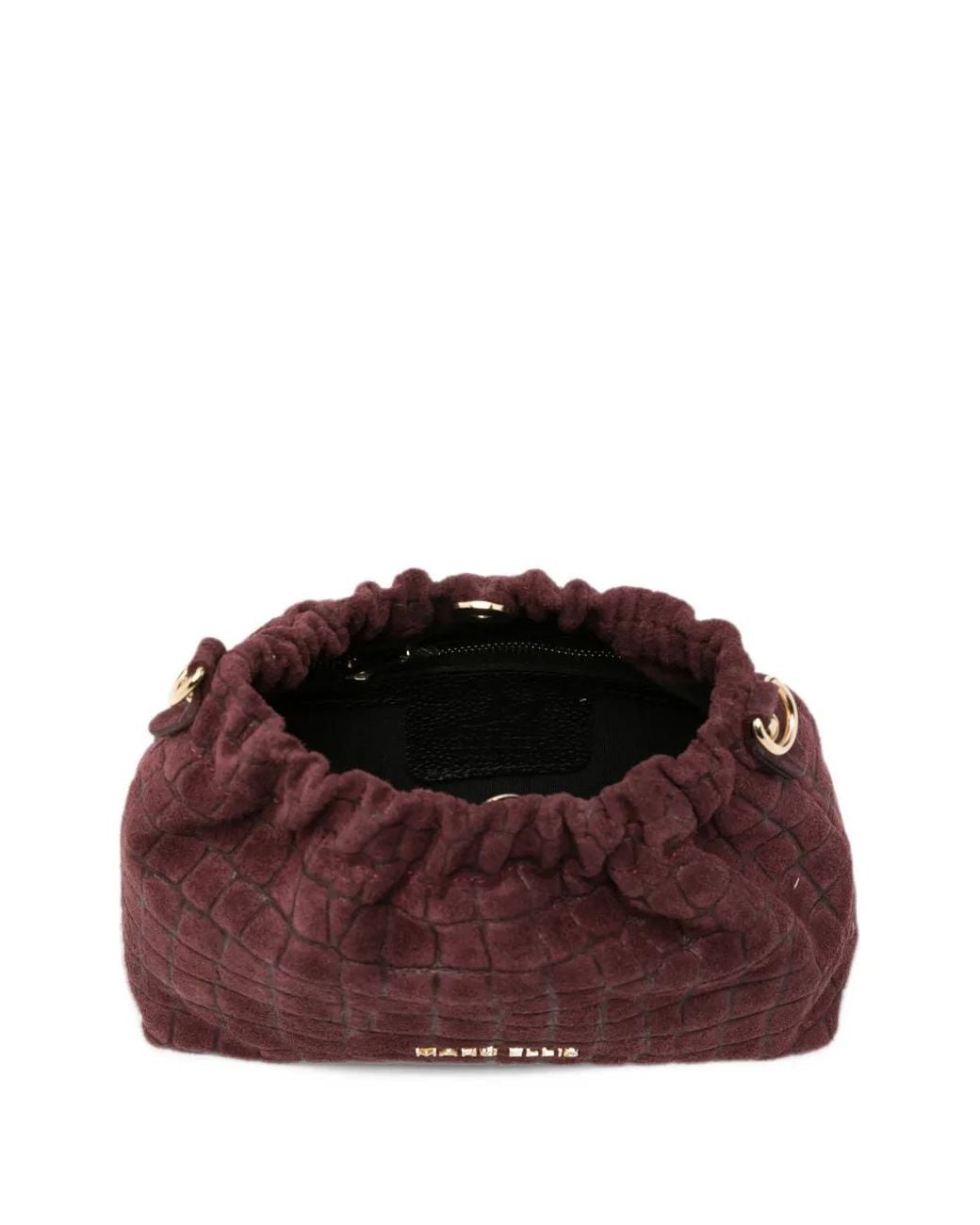 Marc Ellis Purple Zoe Croc-Effect Zoe Clutch Bag