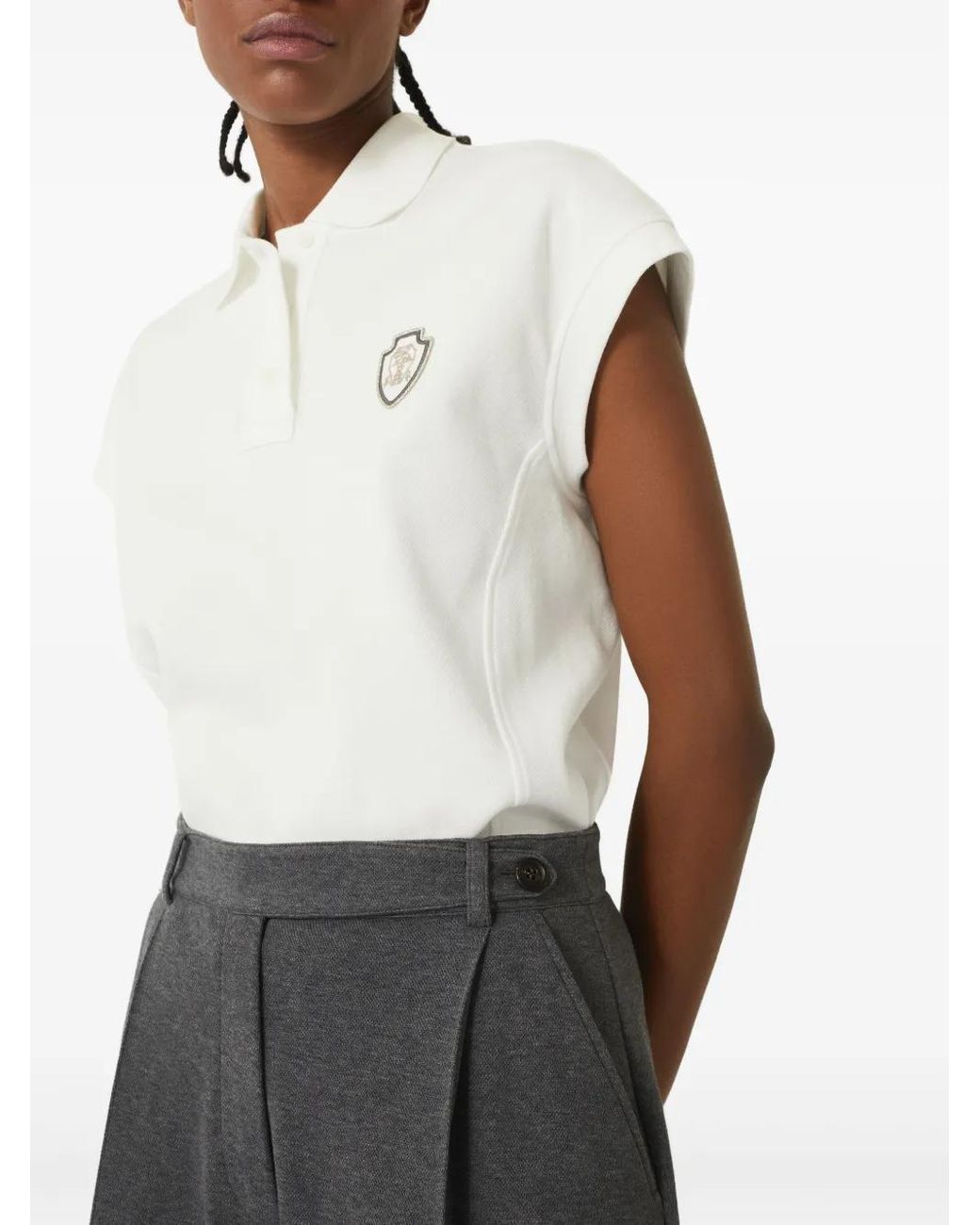 Brunello Cucinelli Gray Cotton-Blend Shorts