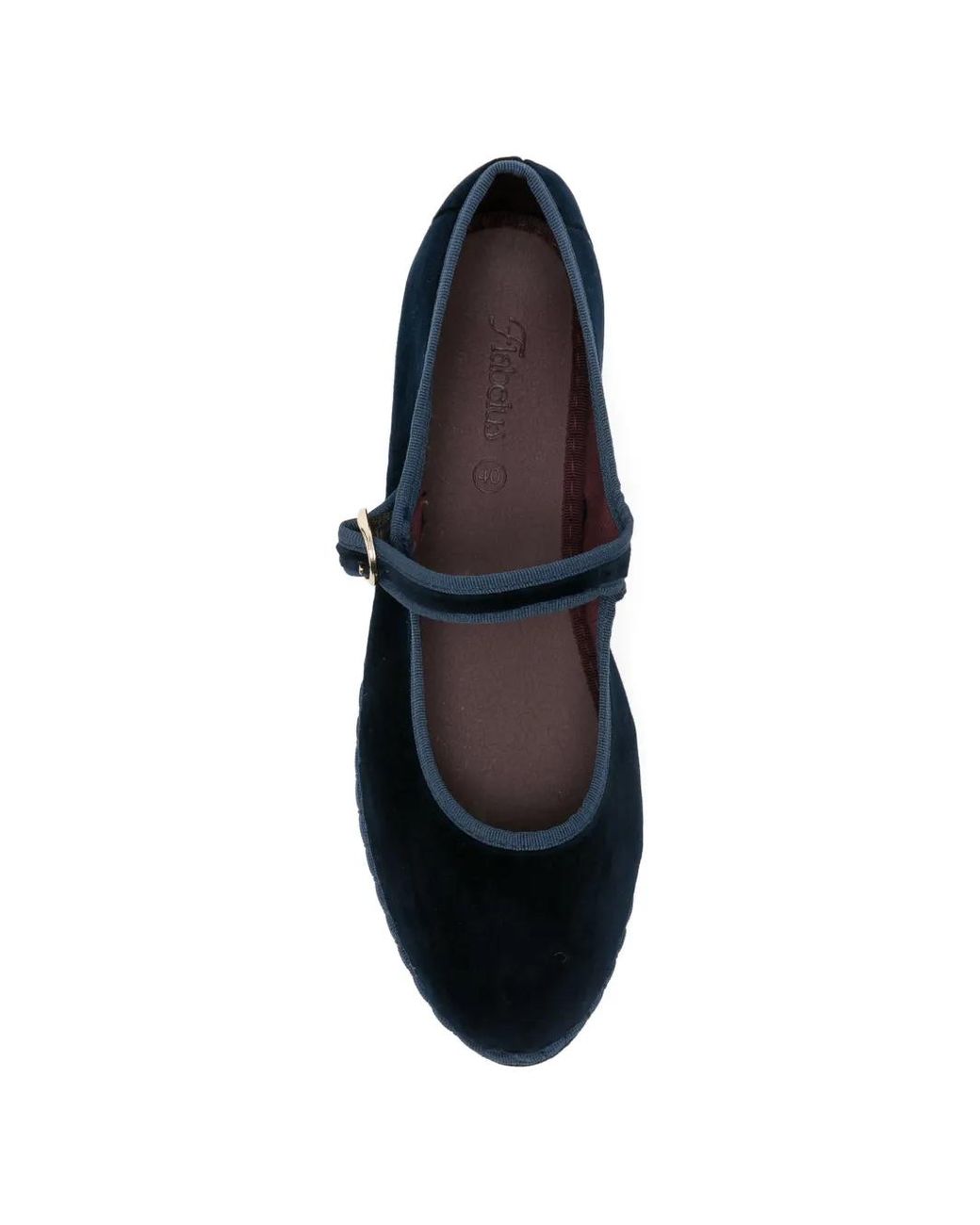 Flabelus White Molly Velvet Ballet Flats