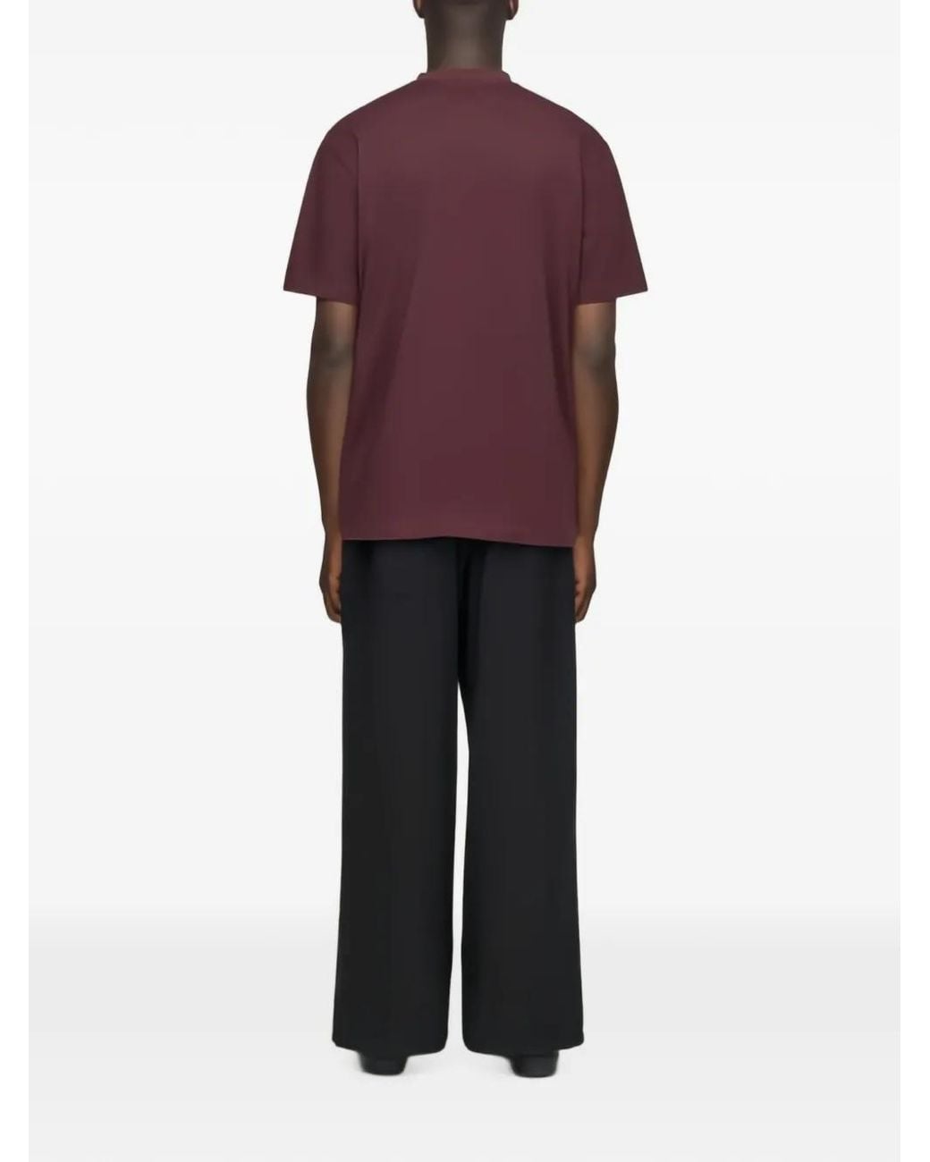 Y-3 Red Logo-Print Short-Sleeve T-Shirt