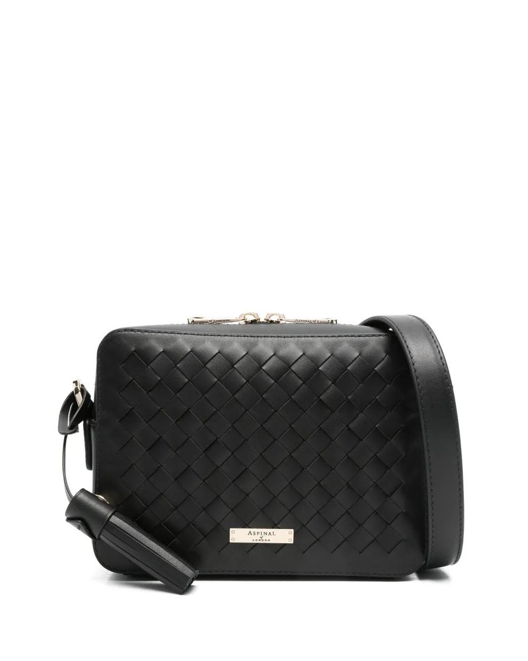Aspinal Black Camera Crossbody