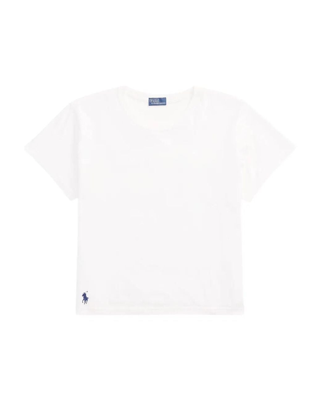 Polo Ralph Lauren White Cropped T-Shirt