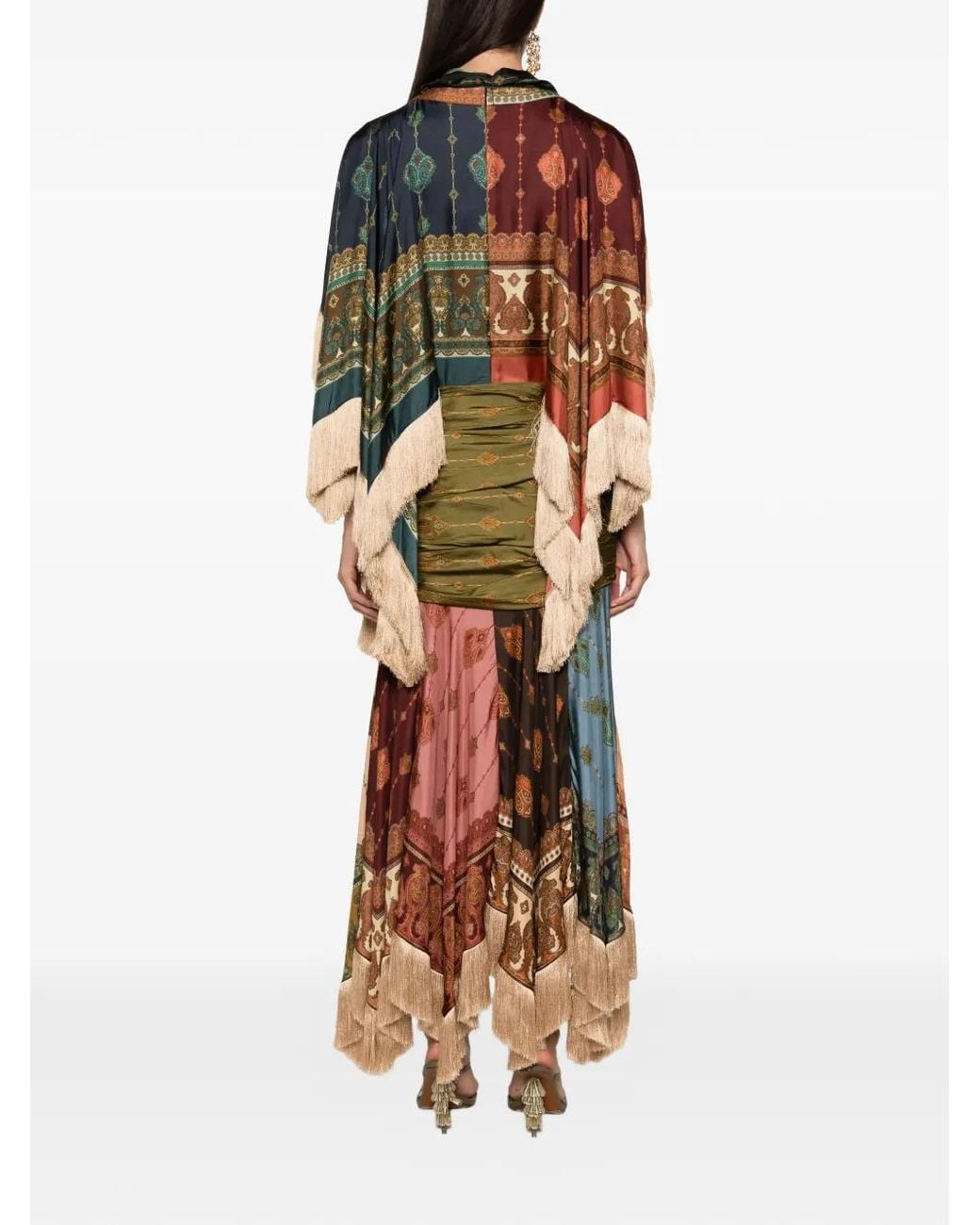 Zimmermann Natural Valiant Paisley-Print Fringed Maxi Dress