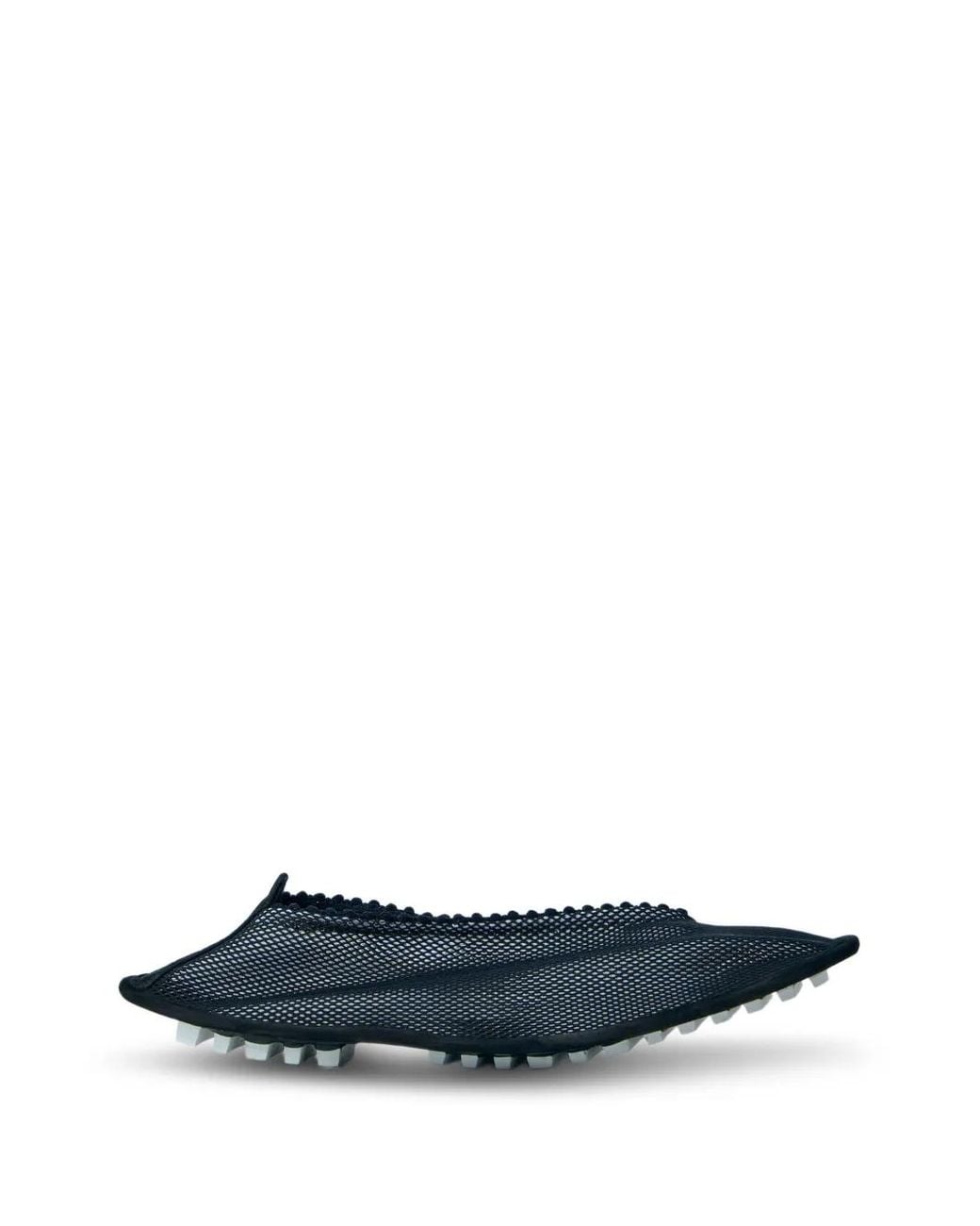 Kiko Kostadinov Blue Ramberg Mesh Textured-Sole Ballet Flats