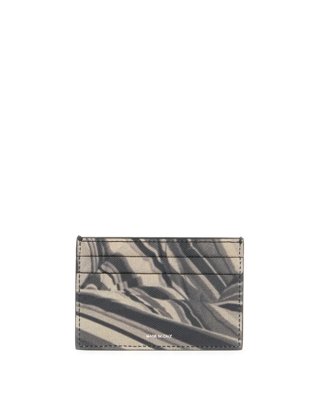 Paul Smith Black Print Card Holder for men