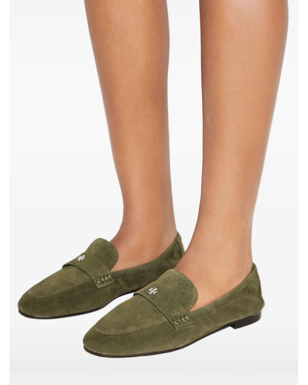 Tory Burch Green Ballet Loafers