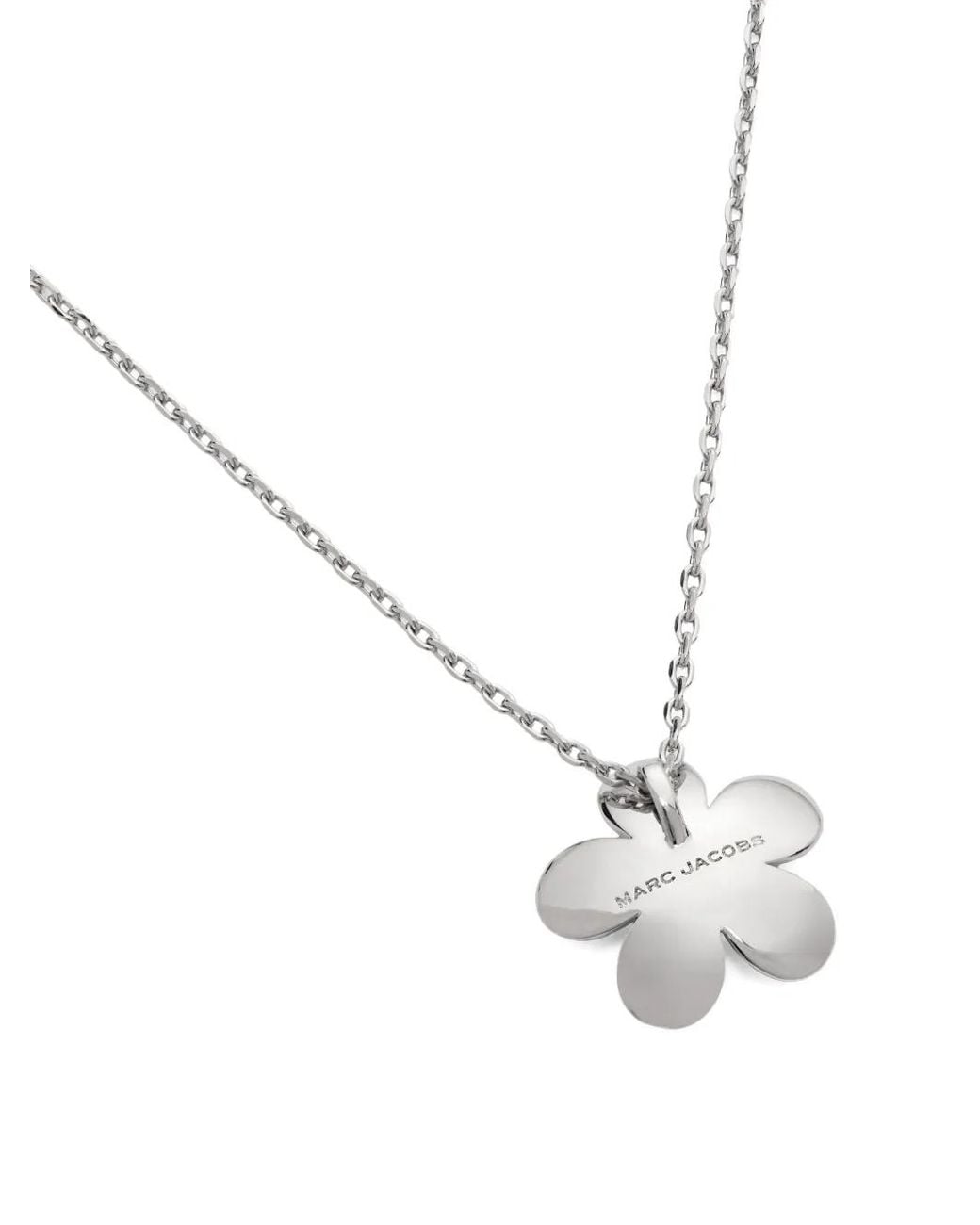 Marc Jacobs White Mini Daisy Pendant Necklace