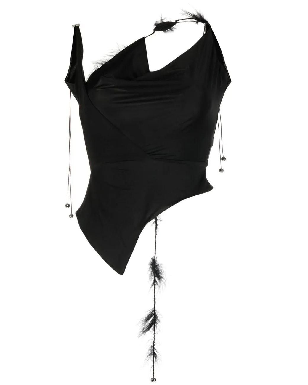 16Arlington Black Cut-Out Top
