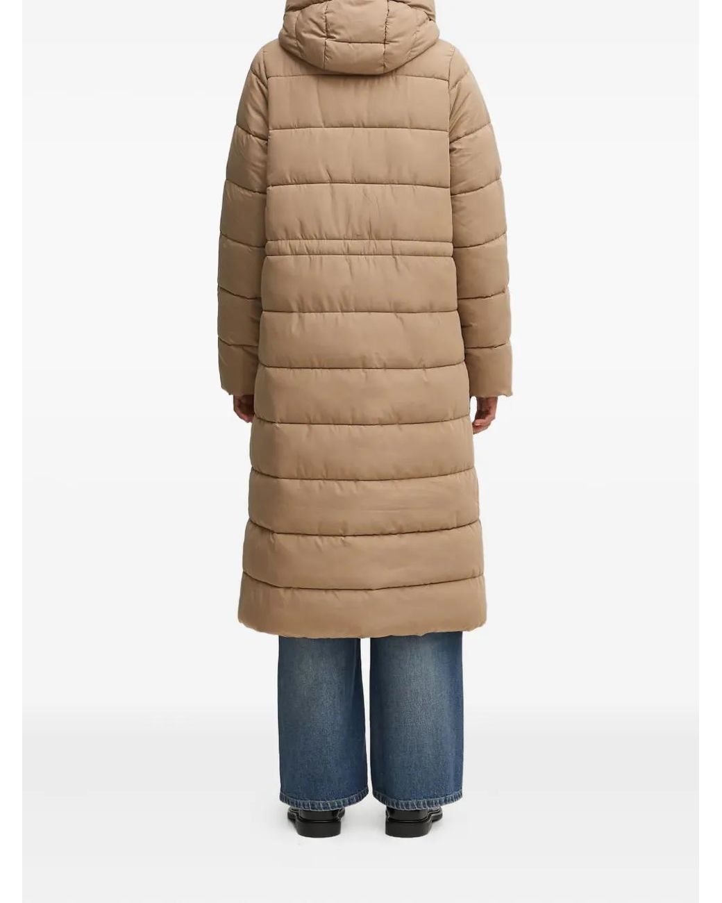Barbour Natural Button-Fastening Padded Coat