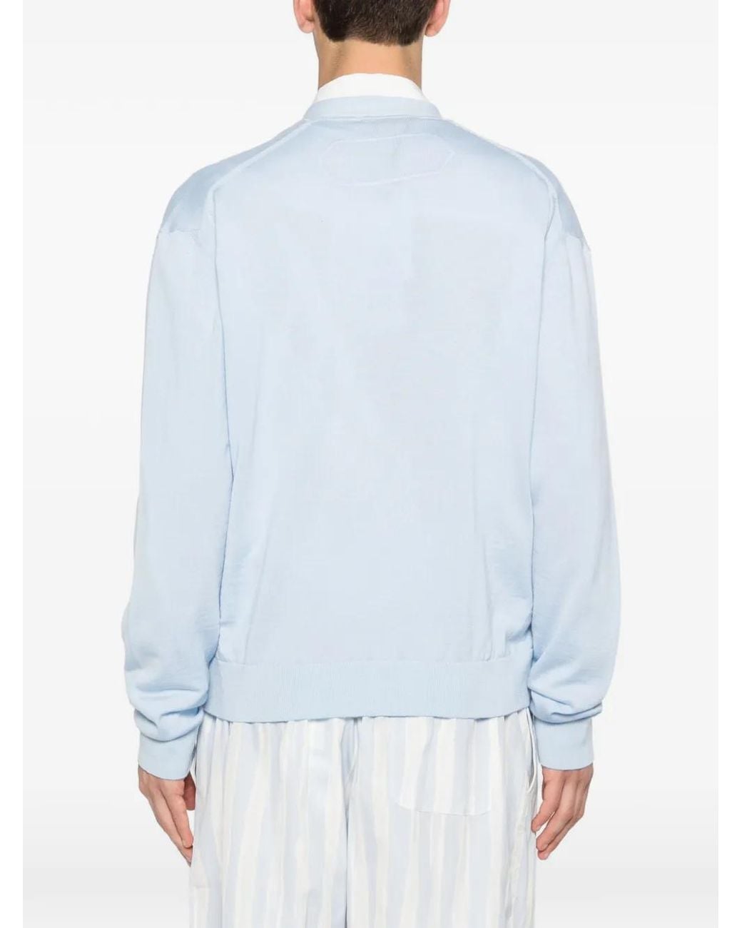 Jacquemus Blue The J Embroidered Cardigan for men