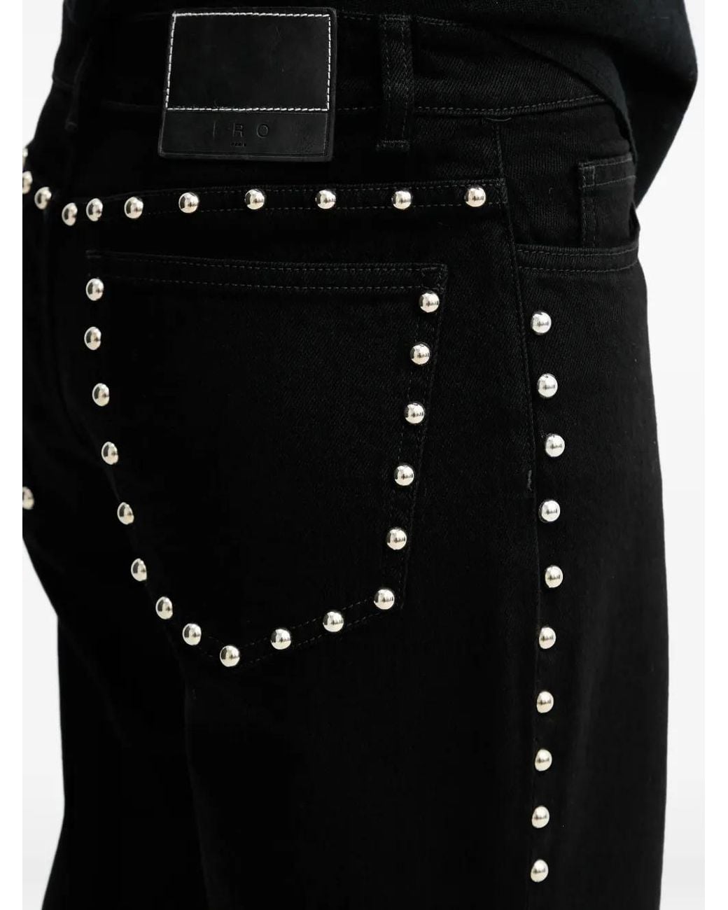 IRO Black Thess Straight Jeans