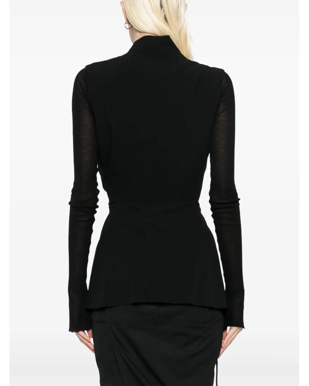 Chaleco Strutter Rick Owens de color Black