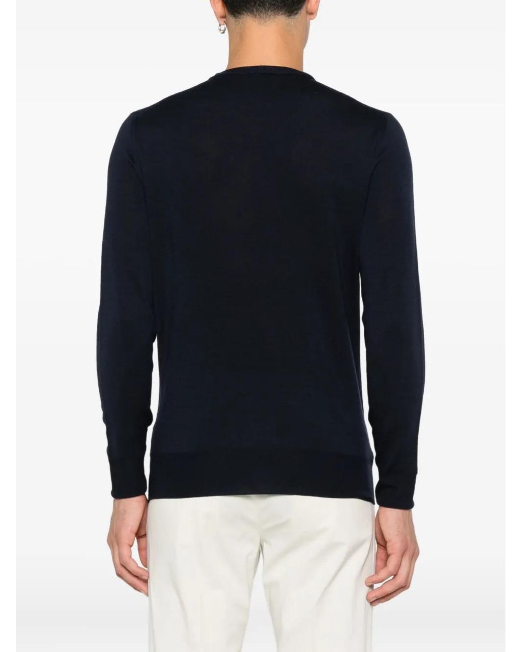 Pull À Col Rond Canali pour homme en coloris Blue