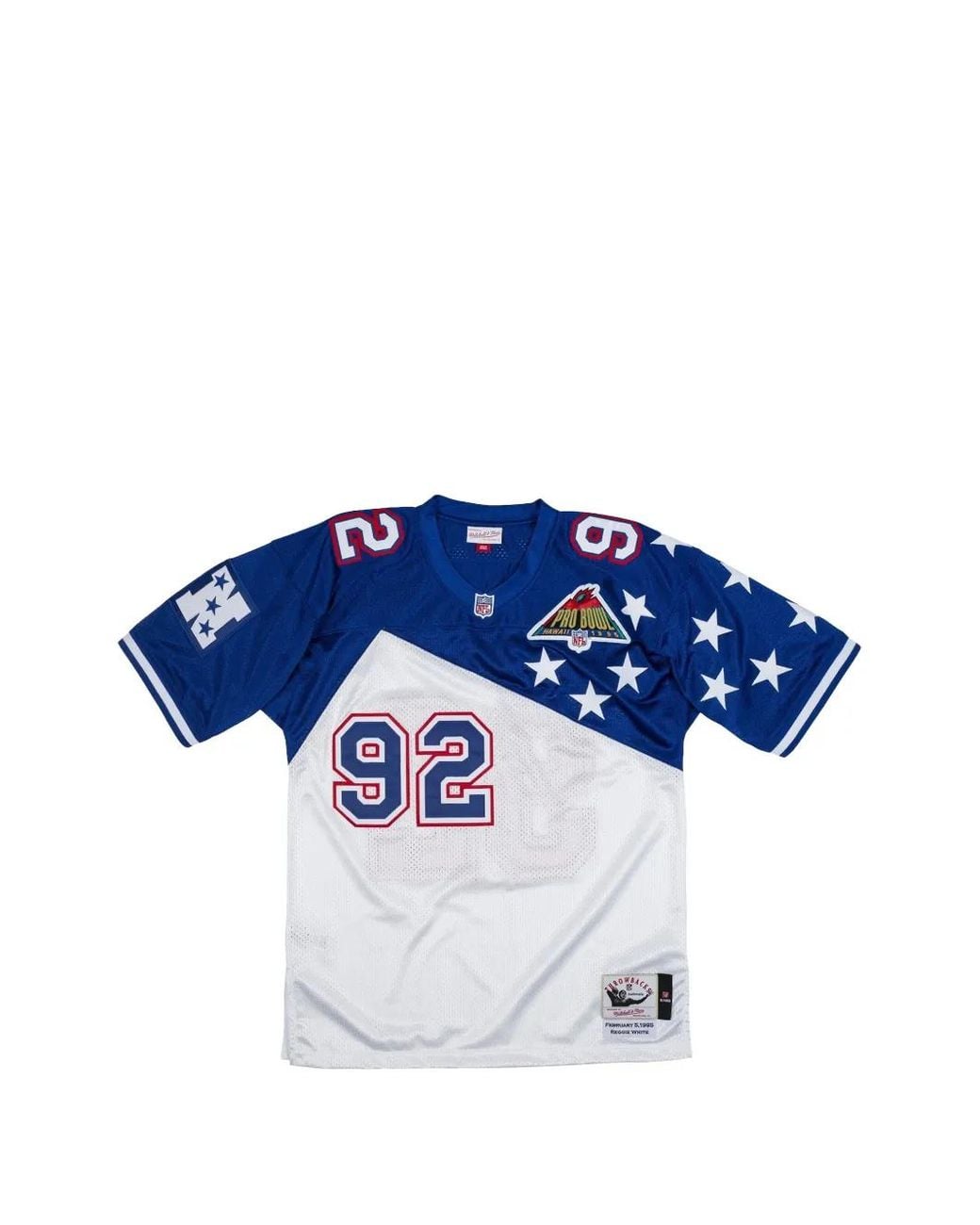 Mitchell & Ness Blue Nfc Reggie 1994 Pro Bowl T-Shirt for men