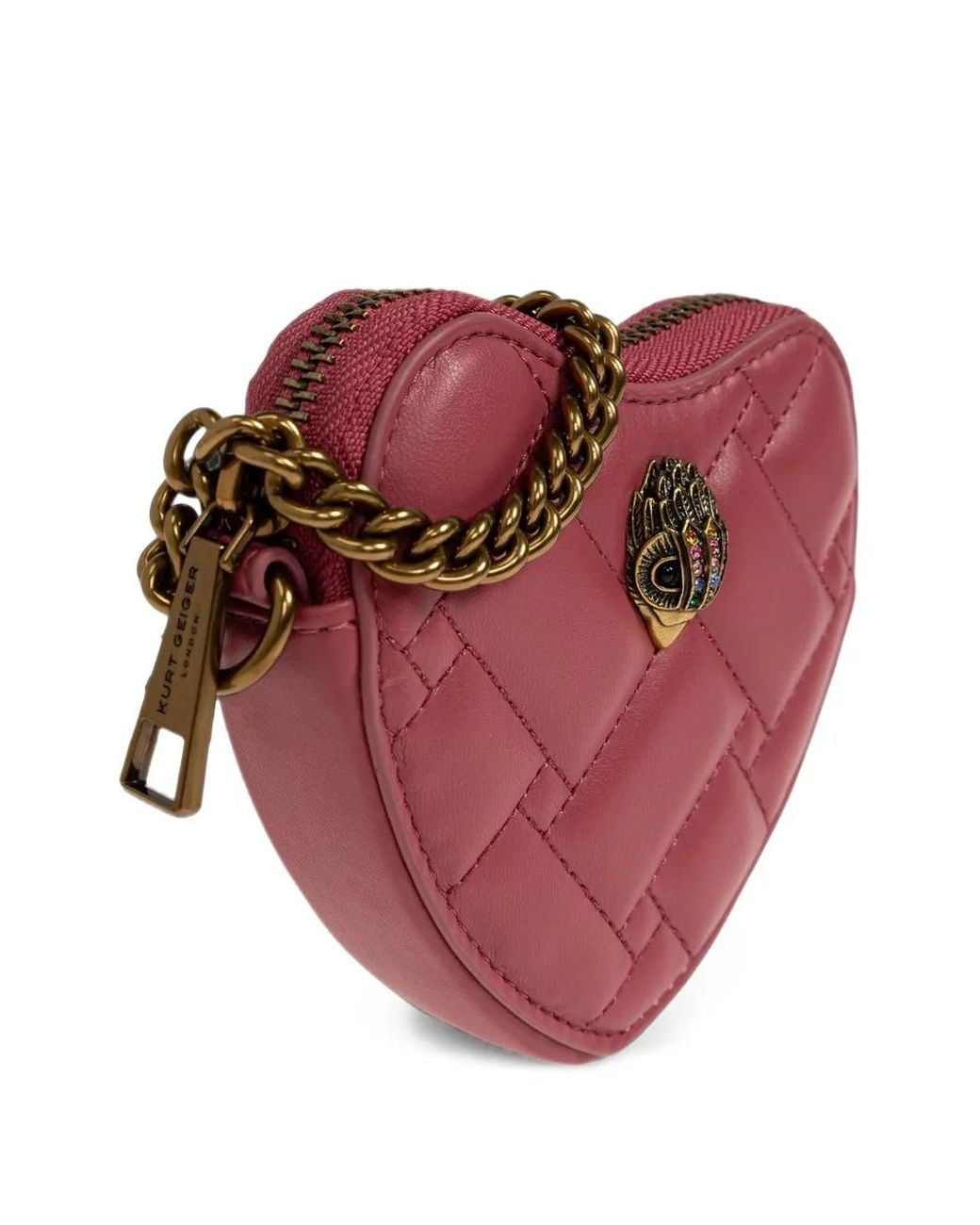 Kurt Geiger Red Quilted Mini Crossbody Bag