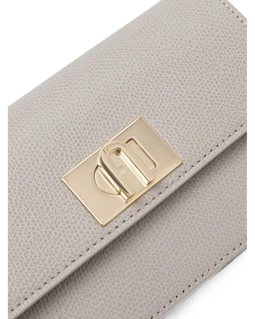 Furla Gray Mini 1927 Crossbody Bag