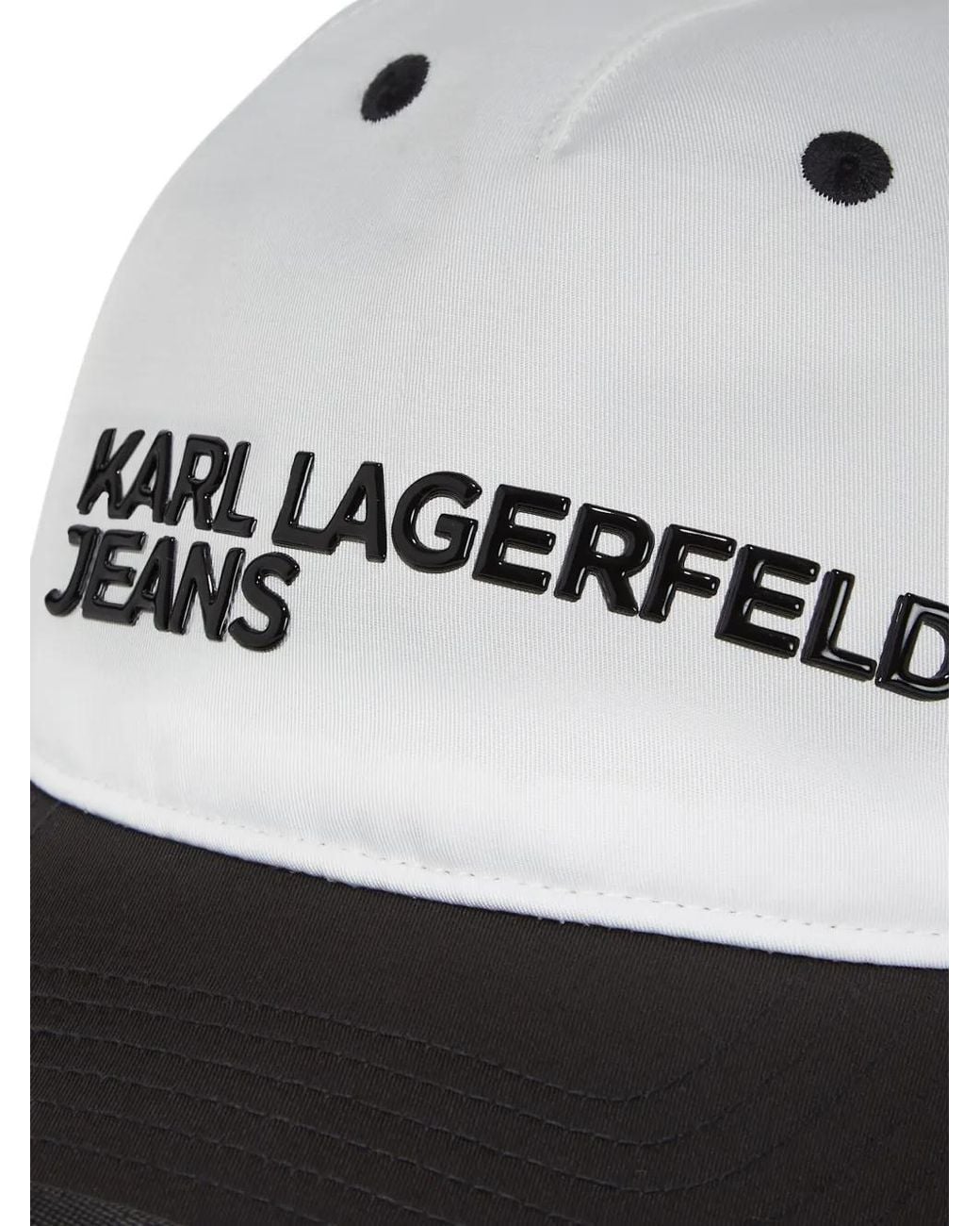 Karl Lagerfeld White Karl Tape Cap for men