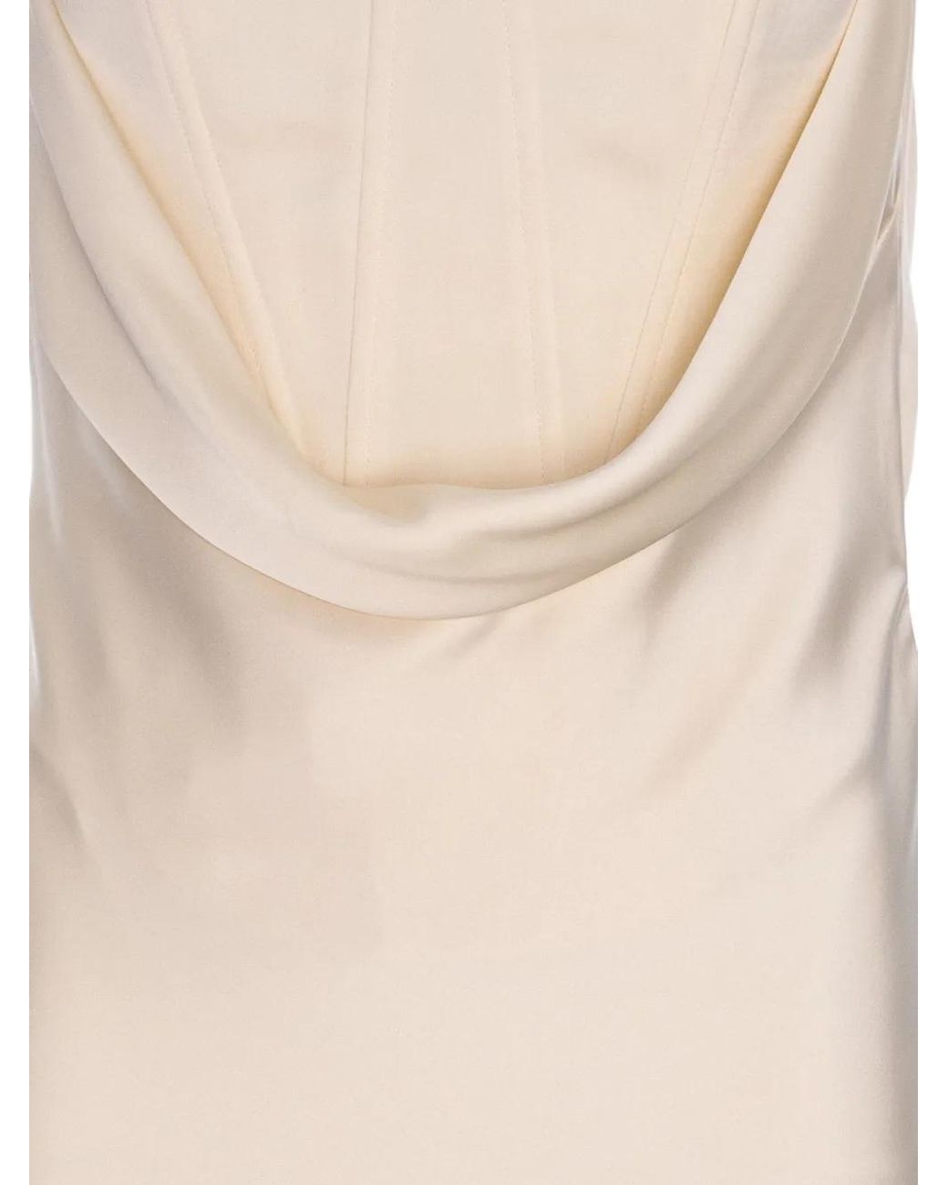 V:PM ATELIER White Butter Strapless Maxi Dress