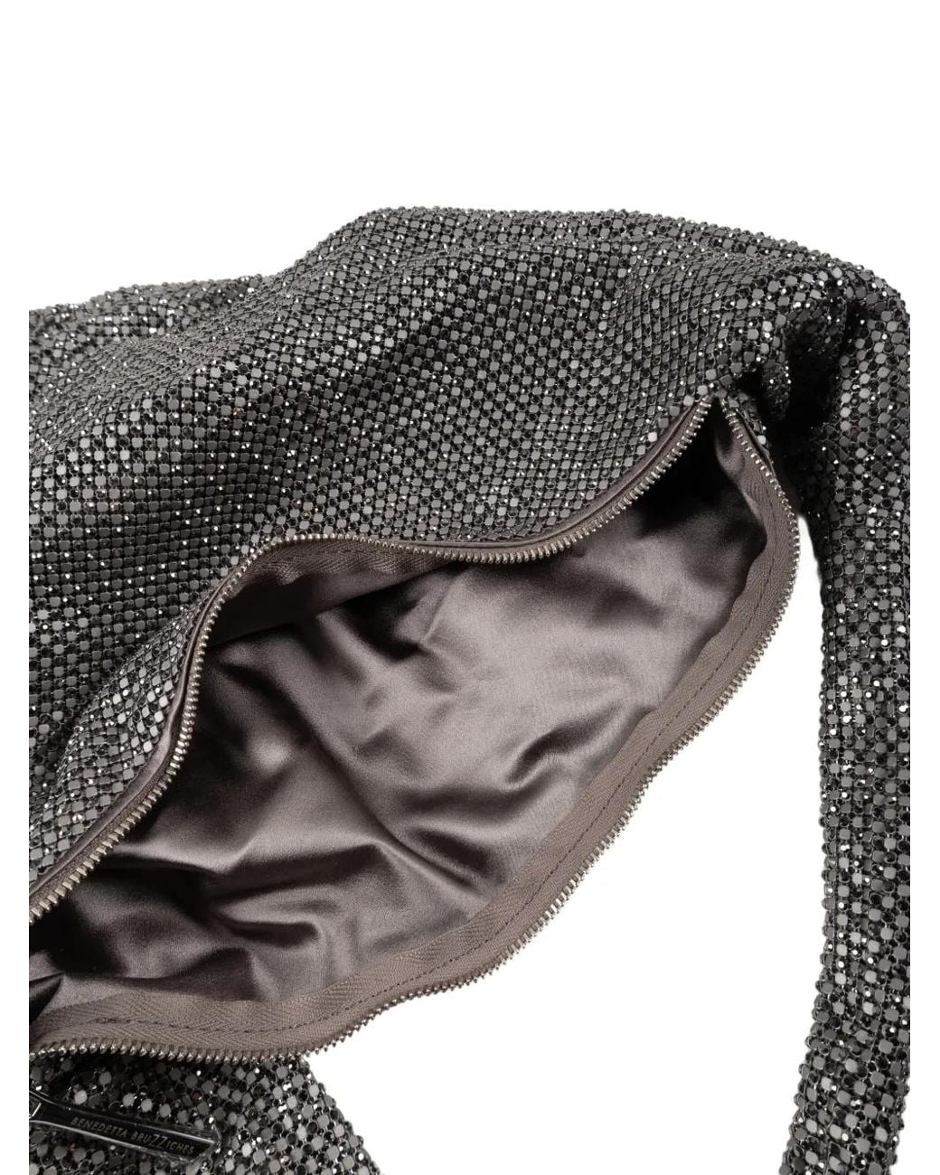 Benedetta Bruzziches Gray Ursula Crystal-Embellished Tote Bag