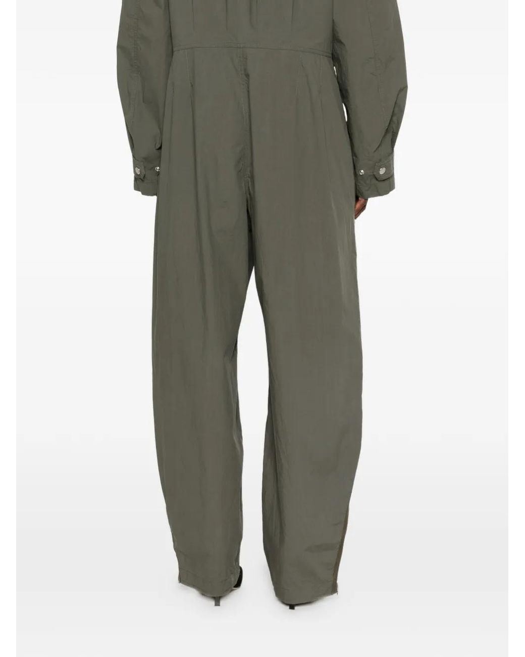 Fendi Green Parachute Canvas Jumpsuit