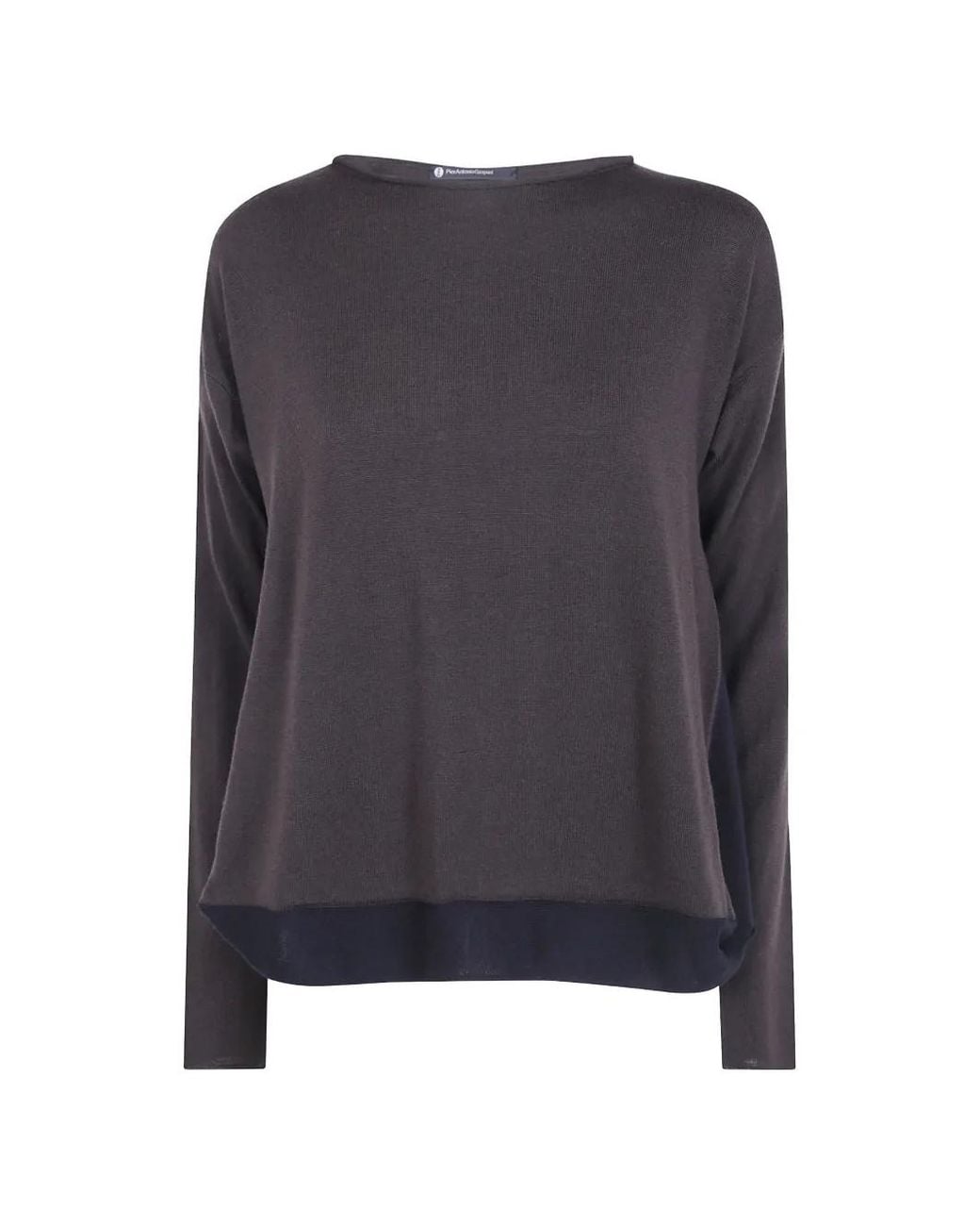 Pierantoniogaspari Blue Colour-Block Wool T-Shirt