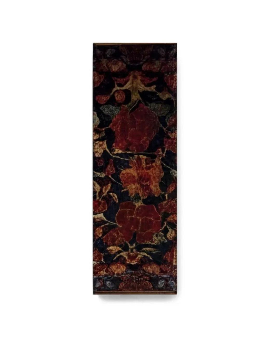 Pierre Louis Mascia Black Patchwork-Print Fringed Scarf