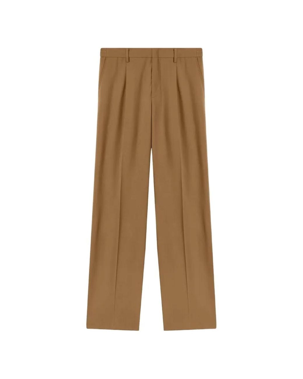 RETORI Natural Pleated Trousers for men