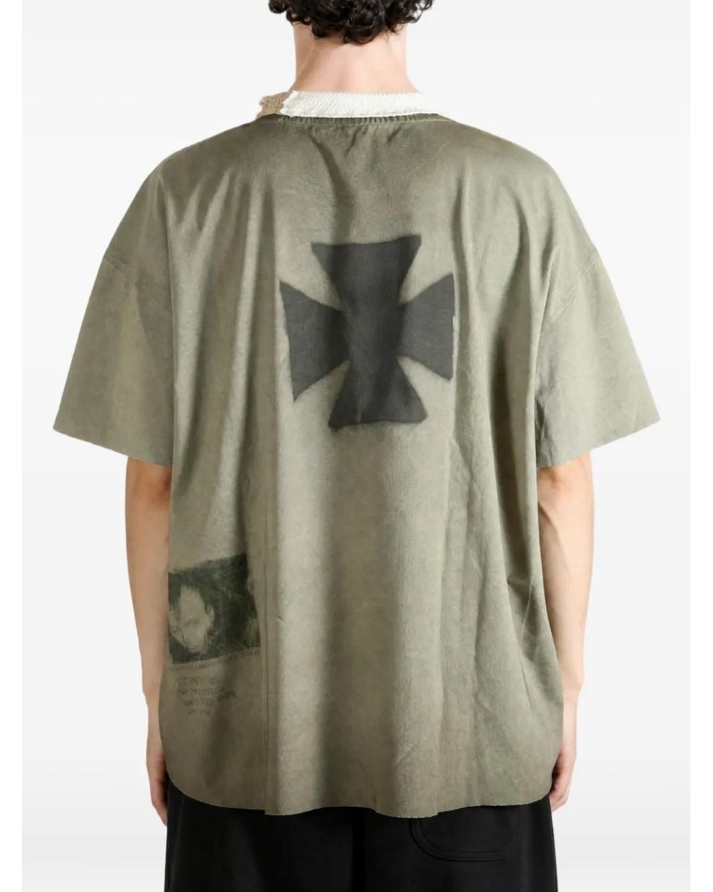 SAITOS Green See Jane Distressed T-Shirt