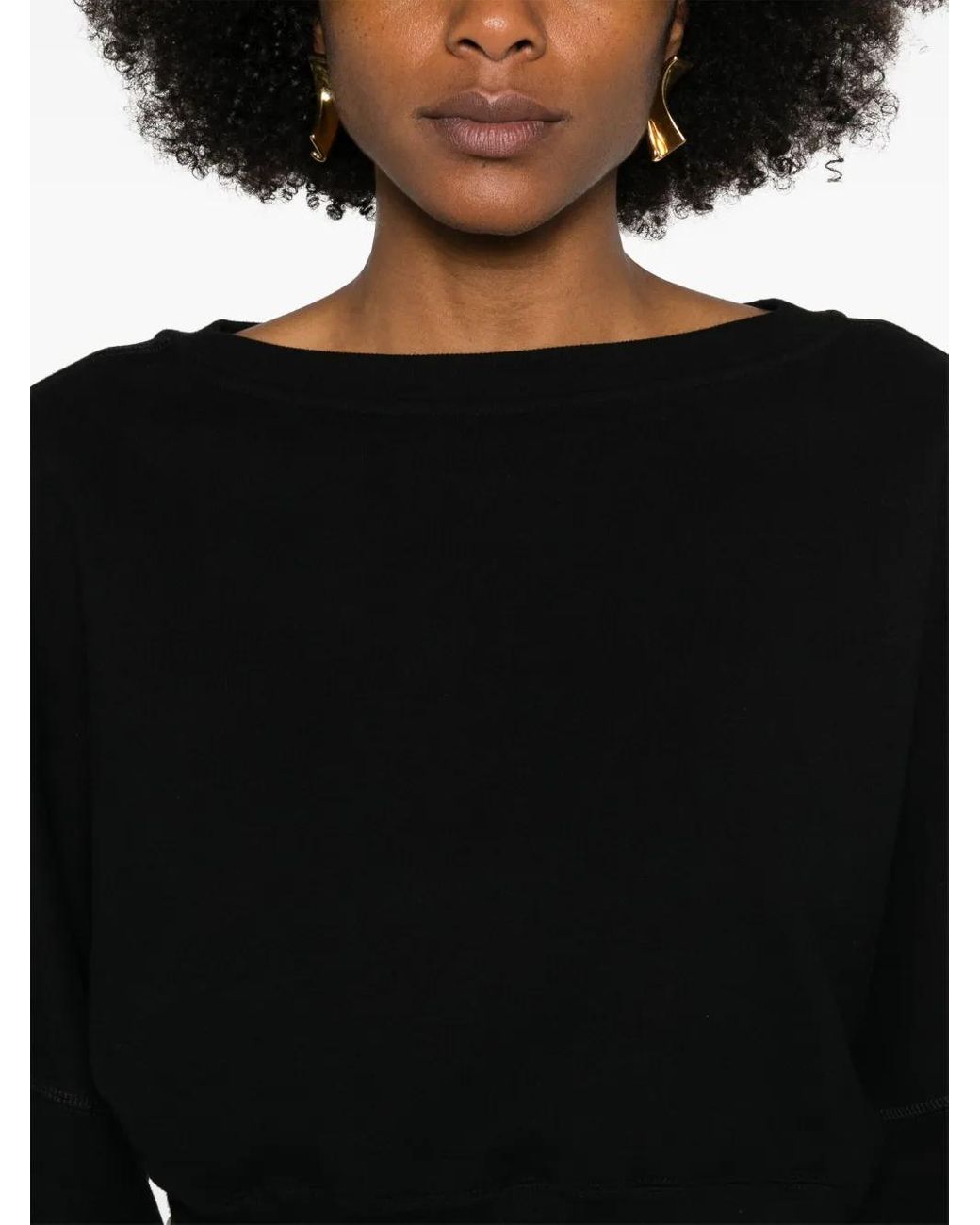 Sudadera corta de Saint Laurent de color Black