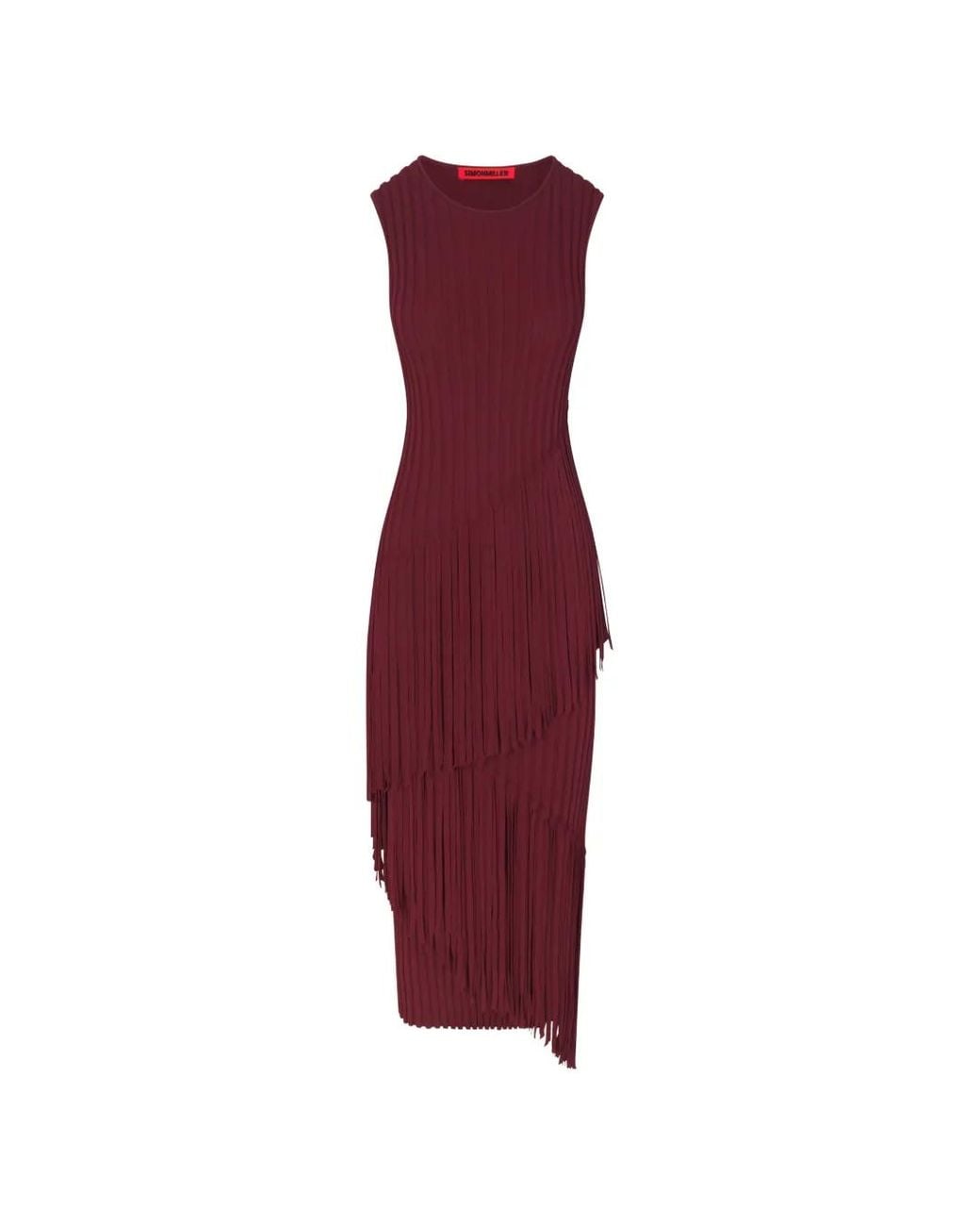 Simon Miller Purple Spiral Knit Dress