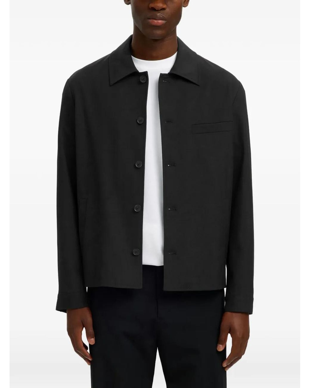 SELECTED Black Robert Overshirt for men