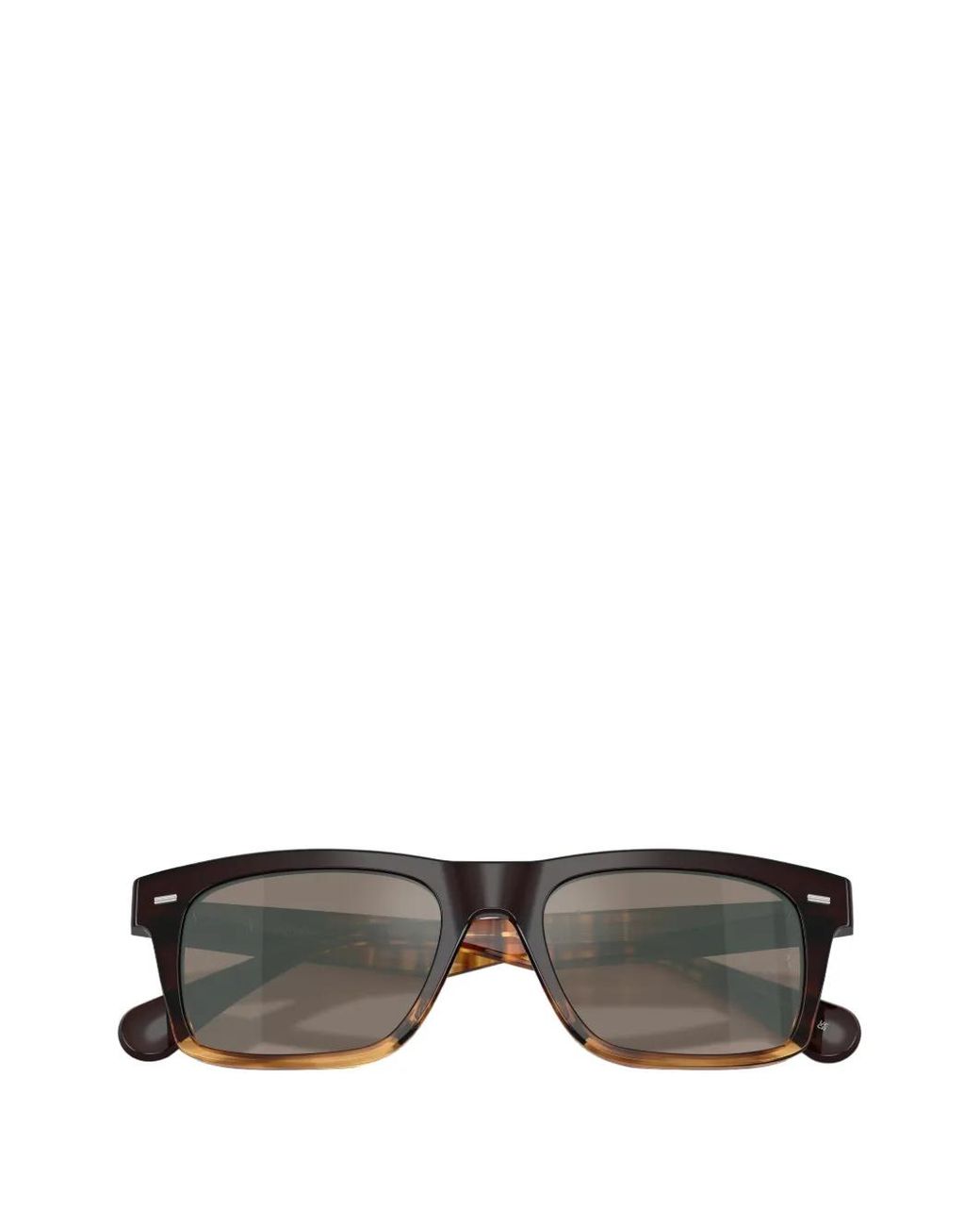 メンズ Oliver Peoples スクエアフレーム サングラス Gray