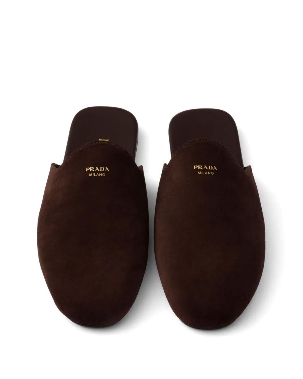 Prada Brown Suede Mules
