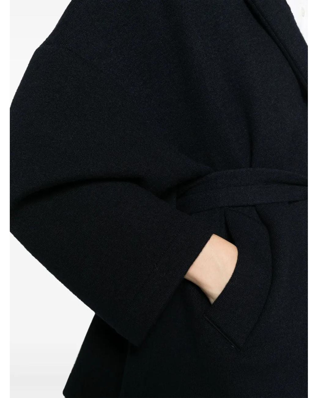 Barena Black Carmela Virgin-Wool Coat