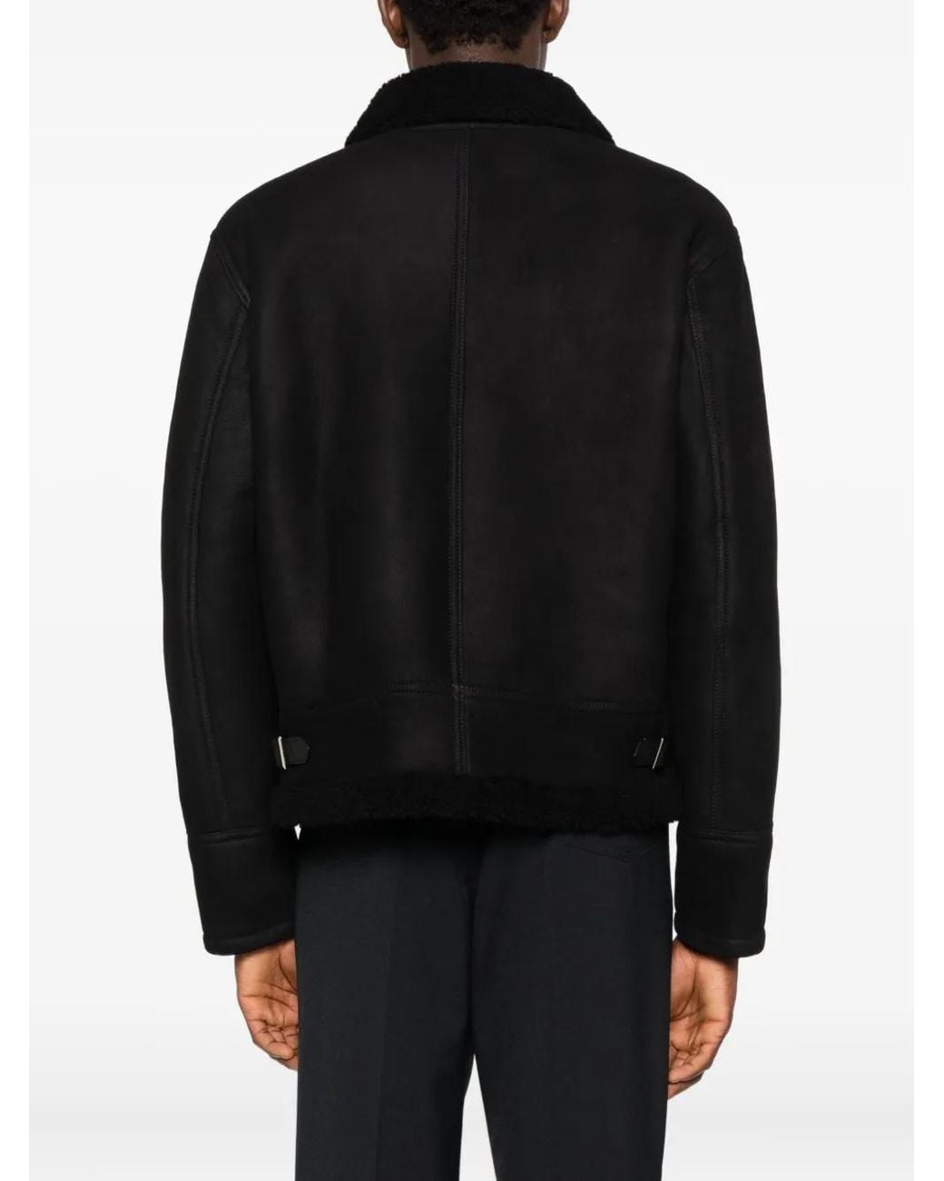 Tagliatore Black Suede Jacket for men