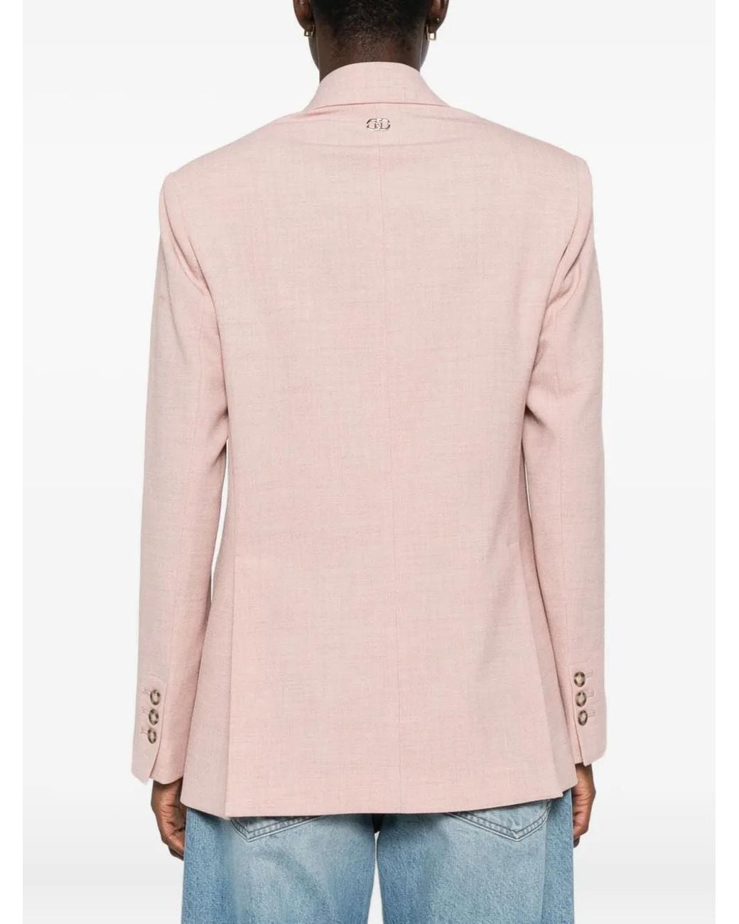 Liu Jo Pink Single-Breasted Blazer