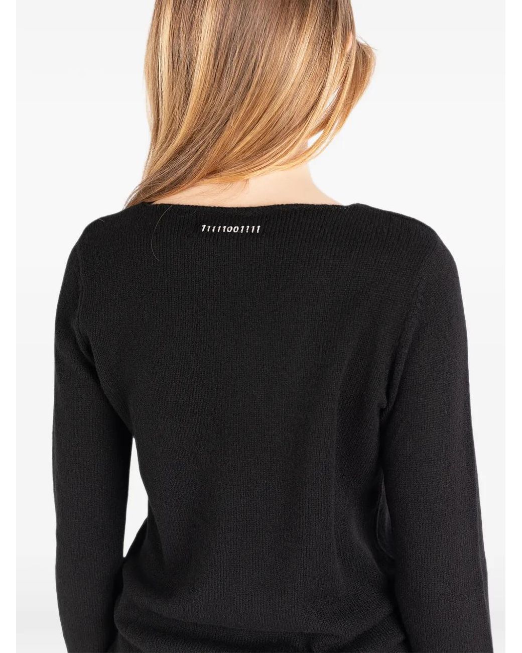 Societe Anonyme Black Charlize Fine-Knit Cashmere Sweater
