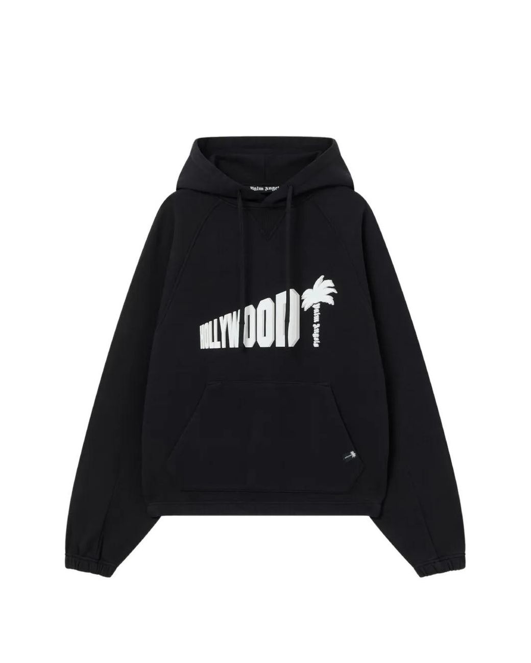 Palm Angels Black Sunset Blvd Palm Loose Hoodie for men